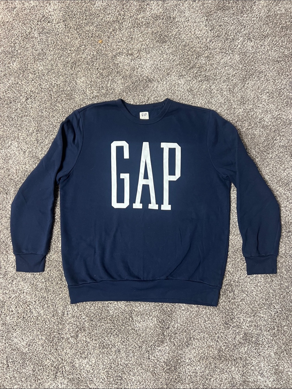 GAP Navy Crewneck with White Logo